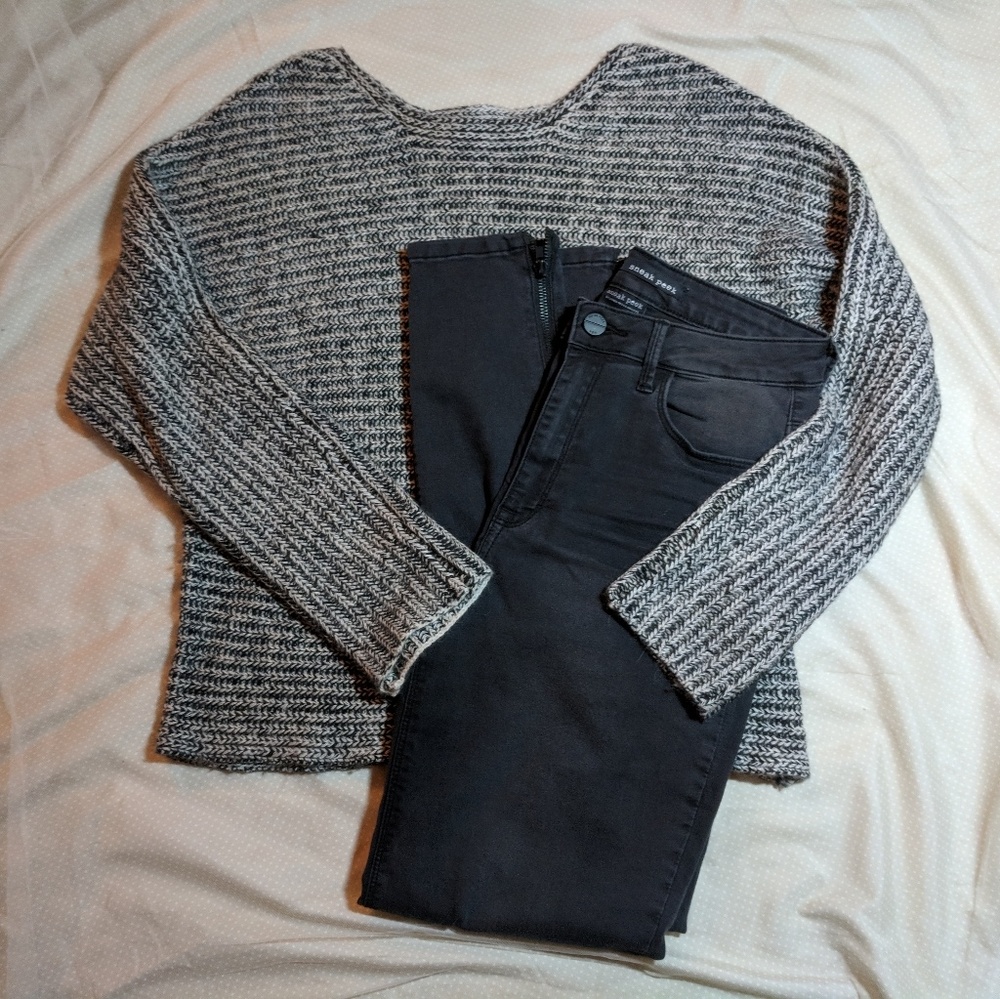 Velvet by Graham & Spencer Mixed Oversized Sweater